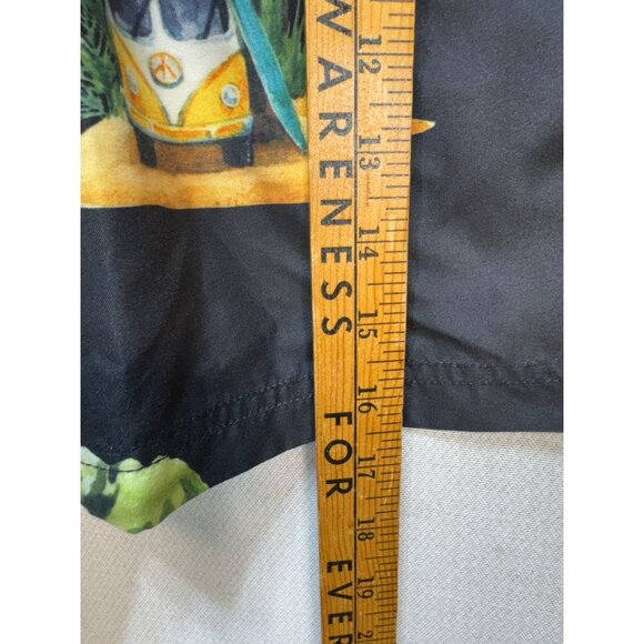 Spicy Tuna Mens Swim Trunks Swimwear Size S Black Tropical Beach Summer Casual - Picture 7 of 13